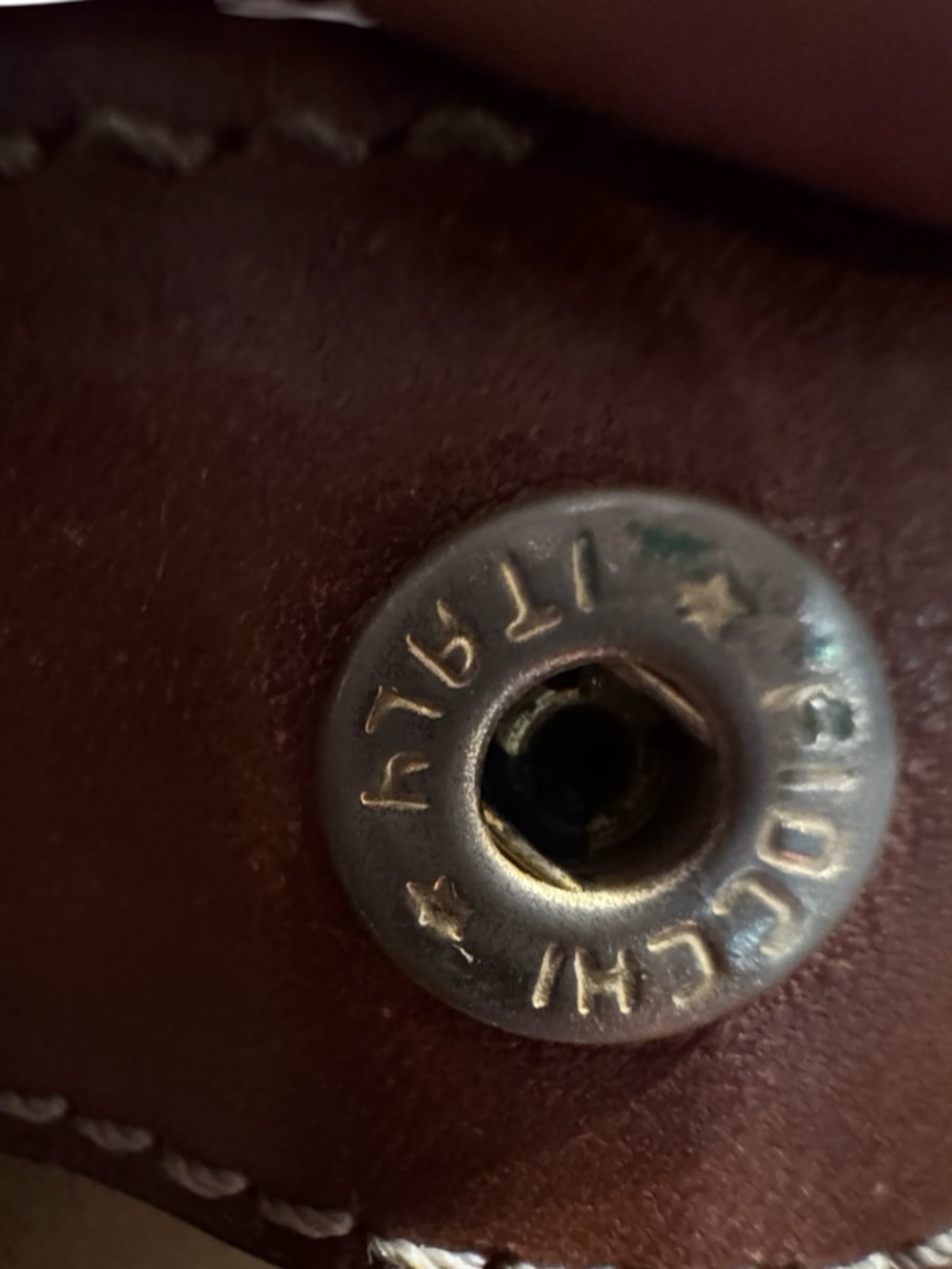 Celine Brown Monogram Canvas Tote with Tan Leather Trim - Picture 7 of 11